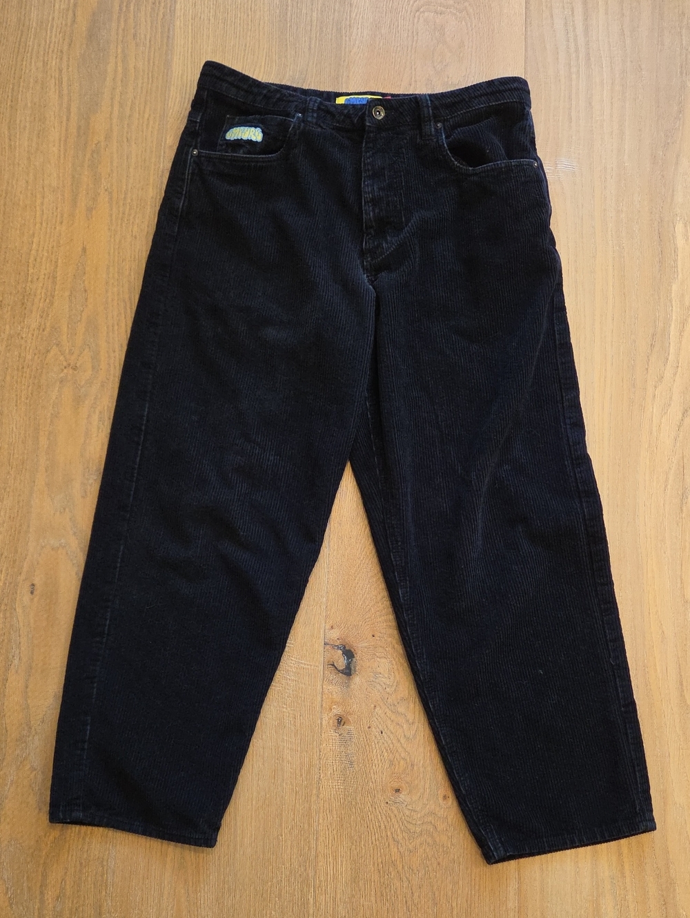 Empyre Black Corduroy Pants — Relaxed Straight Fit